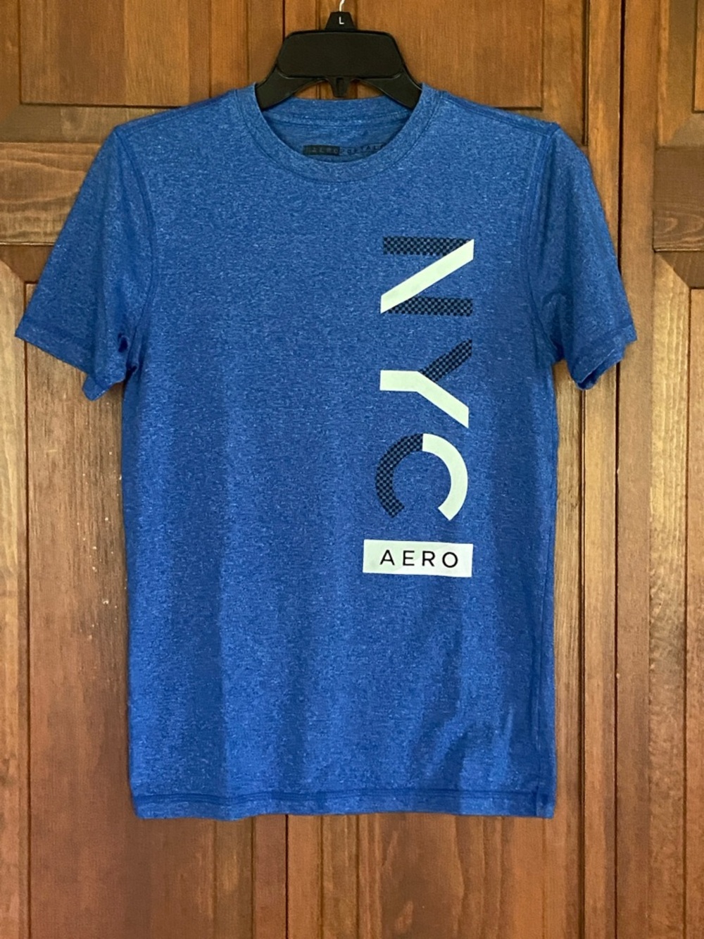 Aeropostale Blue NY/C Graphic Short Sleeve Tee
